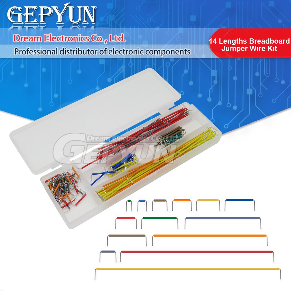 Breadboard Jumper Wire - 140Pcs 14 lunghezze preformate Breadboard Jumper