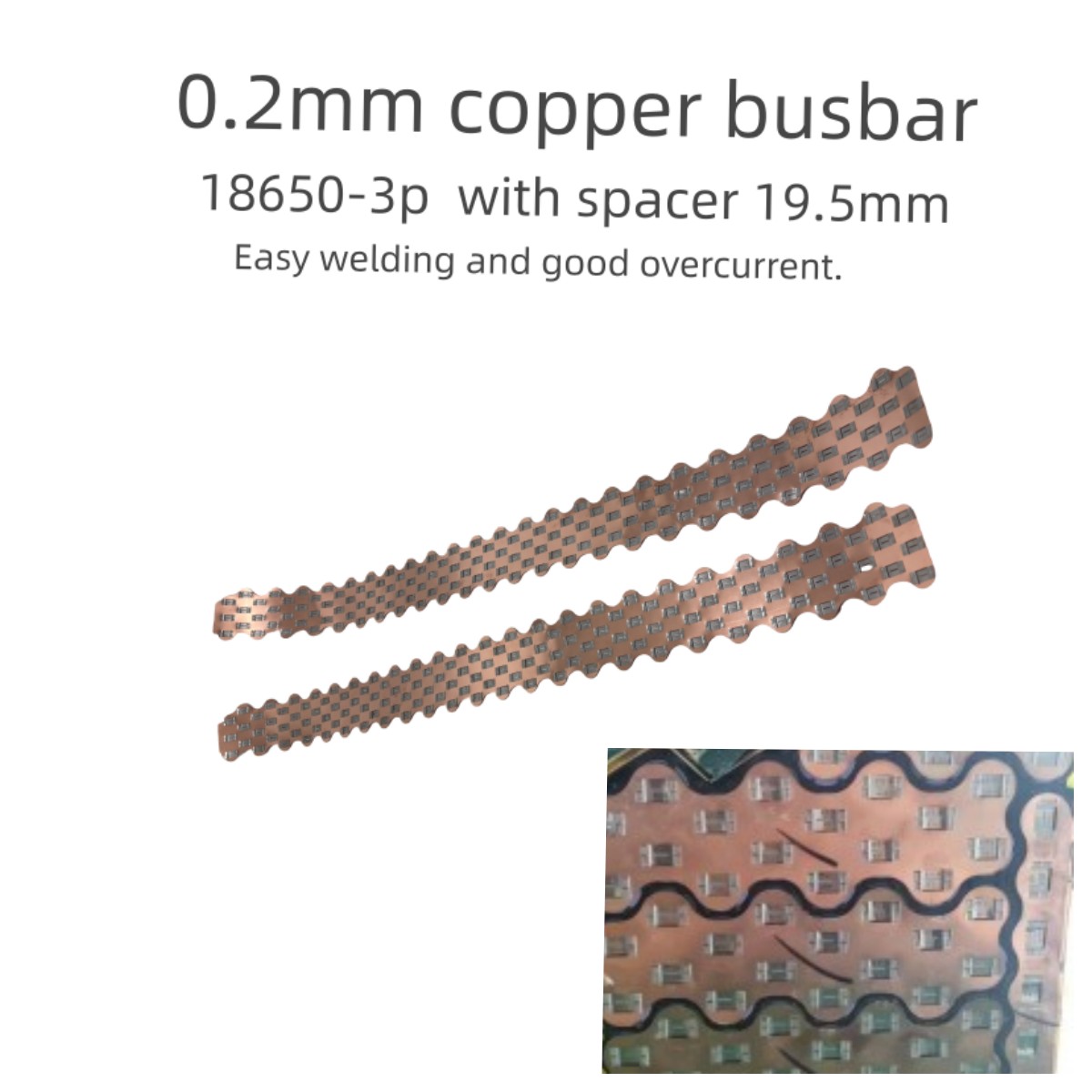 Diy Electronic Components - 18650-3P W Stile Rame Sbarra Batteria