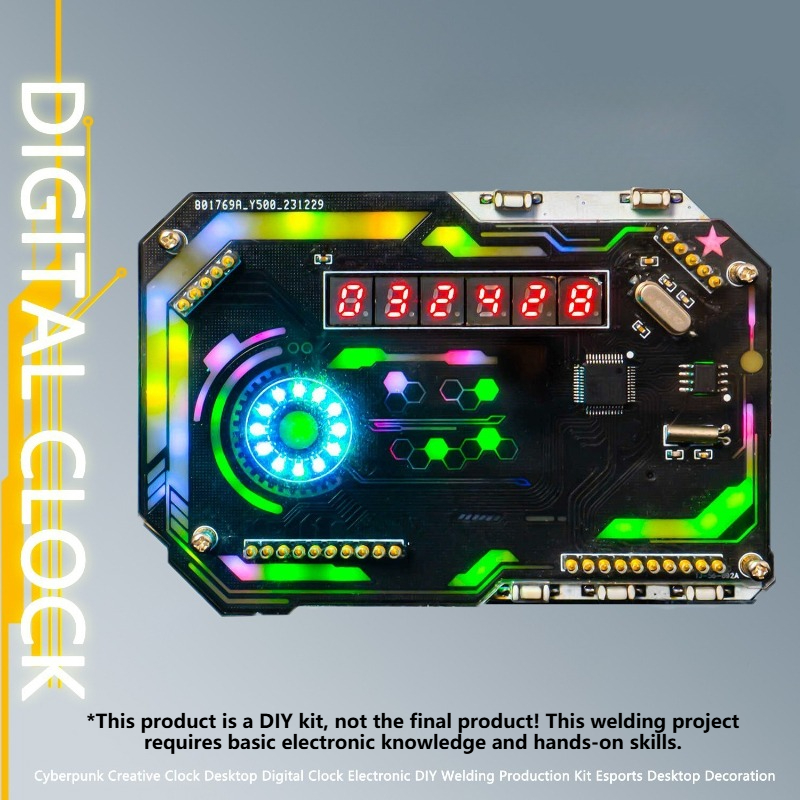 Diy Electronics Table - Set di Orologi da Tavolo Fai-da-Te,