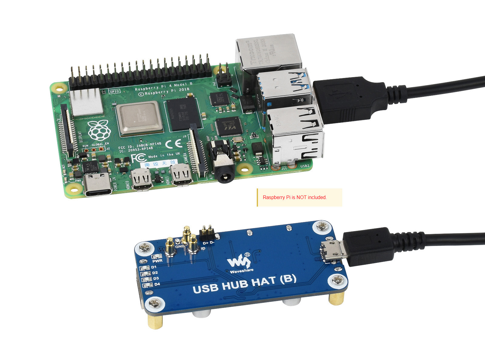 Waveshare USB HUB HAT (B) 4 po - Raspberry Pi Zero recensione e prezzo