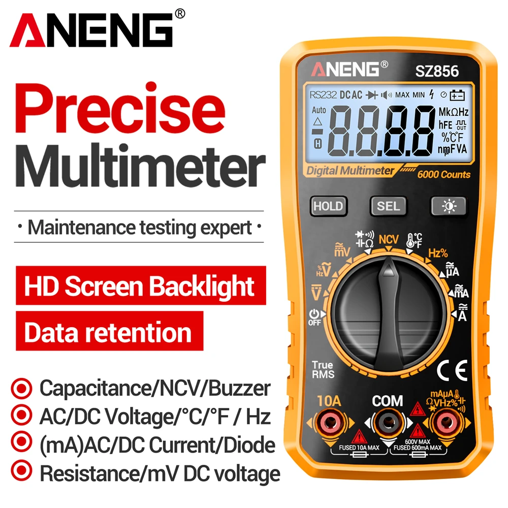 Multimetro intelligente ANENG  - Diy Electronics Table recensione e prezzo